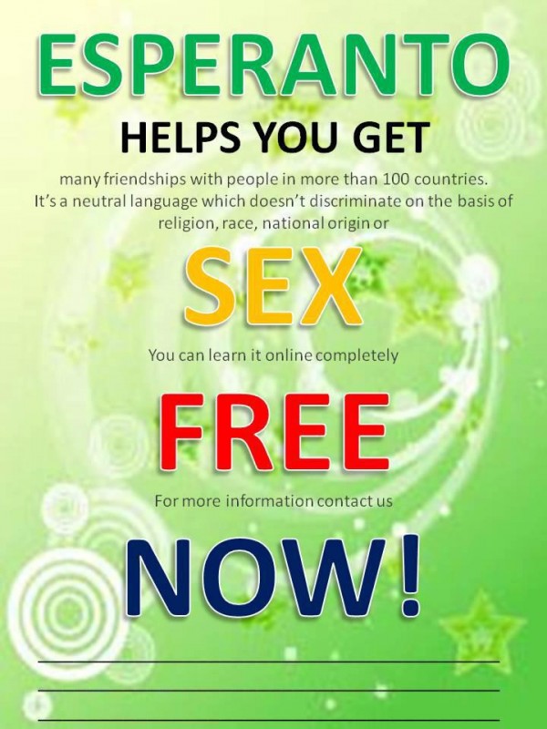 Esperanto Sex free now
